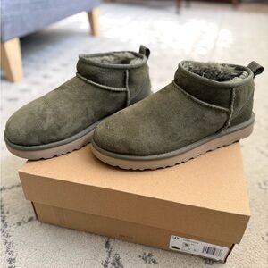 UGG Olive Ankle Boots